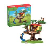 Cabane aventure dans les arbres, coffret de 60 pièces détaillées avec balançoire, 2 figurines d'enfant et figurines d'animaux, jouets de ferme pour enfants dès 3 ans - schleich 42408 FARM WORLD