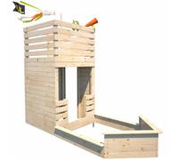 Cabane bateau en bois extérieur avec bac à sable PIRATE