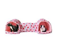 Cabane Cachette pour Hamster - Accessoires de Tunnel Lavables pour Petits Animaux | Accessoires Lavables en Machine pour Cage Lapin Furet Cochon d'Inde Maison Petits Animaux