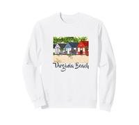 Cabane côtière en Bord de mer de Virginia Beach Ocean House Cottage Sweatshirt