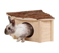 Kerbl Cabane d'angle pour rongeurs Nature Beige 25 x 25 x 17 cm