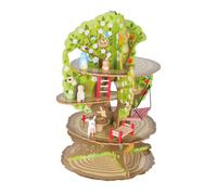 Cabane Dans L'arbre 4 Saisons En Bois - Roba - Jeu De Construction - Animaux Et Accessoires Inclus