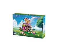 Cabane dans les Arbres à Construire avec Lumières - Maison de la Forêt 3 Etages, Chiot et Ecureuil - Kit Créatif pour Enfants 6-11 Ans