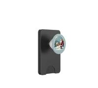 Cabane du Père Noël dans la Nuit de Noël enneigée PopSockets PopWallet pour MagSafe