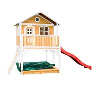 Cabane en bois avec bac à sable et toboggan pour enfant - Marc