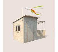 Cabane en bois avec pergola santa barbar