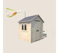 Cabane en bois avec table pique-nique TIANA