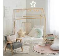 Cabane en bois chambre enfant structure seule Atmosphera Beige, Naturel G