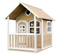 Maisonnette Alex en bois brun/blanc Axi