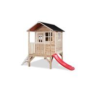 Cabane en bois pour enfant - EXIT TOYS - Loft 300 - Naturel - Vert - Bois massif - 269x190x215cm