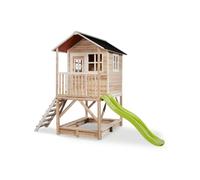 Cabane en bois pour enfants - Exit - Loft 500 Naturel - 329x190x253cm - Marron et Vert