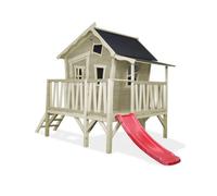 EXIT Toys Maisonnette en Bois Crooky 350 - Beige gris