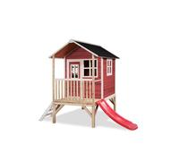 Cabane en bois pour enfants - EXIT TOYS - Loft 300 - Rouge - Utilisation extérieure