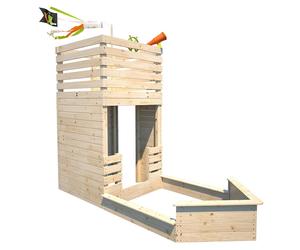 Cabane en bois Soulet avec bac à sable bateau Pirate