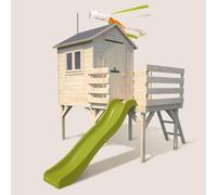 Cabane en bois sur pilotis avec toboggan JOSEPHINE