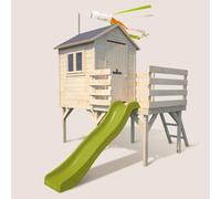 Cabane en bois sur pilotis avec toboggan JOSEPHINE