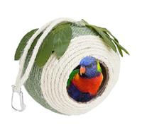 Cabane En Coquille De Noix De Coco Pour Perroquet - Abri De Nidification D'oiseaux Fait À La Main, Habitat Suspendu Tissé Naturel Pour Oiseaux De Compagnie | Caractéristique De Structure Écologique Du