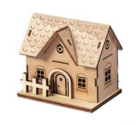 Cabane en pour bois Lumineuse Ornament de Noël 9.6cm Cabane en(XT observation 1)