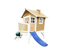 AXI Robin Maison Enfant avec Toboggan Bleu | Aire de Jeux pour l'extérieur en marron & Blanc | Maisonnette / Cabane de Jeu en Bois FSC