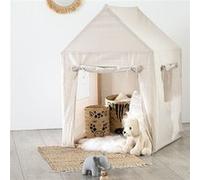 Cabane enfant structure bois et toile Atmosphera Beige G