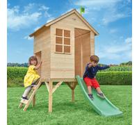 TP TOYS Sunnyside Wooden Tower Playhouse with Slide 18 Months+