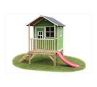 Cabane enfant sur pilotis verte loft 300