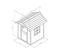 Cabane pour enfant Lodge bleue