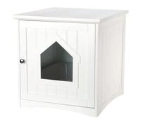 Cabane pour chat bac à litière en MDF Trixie Blanc TU