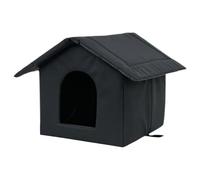 Cabane pour Chat Extérieur - Abri pour Chat Étanche Et Clos | Accessoire pour Animaux De Jardin Et Errants pour Cour Ferme Terrasse Salon Chatière