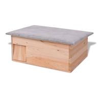 vidaXL Bois de Sapin Cabane pour Hérisson Maison Cage Enclos Animaux Jardin