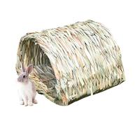 Cabane pour lapins - Abri pour animaux escamotable pour hérisson, grand tunnel de foin, jouet à mâcher pour roseau, fournitures pour animaux domestiques pour intérieur et extérieur, hérisson, porc