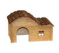 Kerbl Maison pour rongeurs Nature – Toit galbé – 40 x 25 x 25 cm