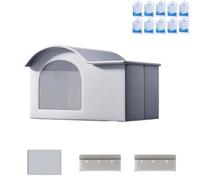 Cabane Rafraichissante Chat | avec 10 Packs De Glace, Niche RafraîChissante pour Chat, ImperméAble Pliable Portable,Convient à Une Utilisation Aussi Bien en IntéRieur Qu'En ExtéRieur (B,60 * 42 * 38)