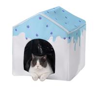 Cabane Rafraîchissante Pour Chat Habitat Pliable Anti-Griffes Et