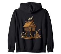 Cabane Sorciere Folklore Art Sombre Sweat à Capuche