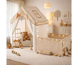 Cabane tente enfant avec parc combiné