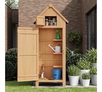 Cabanes et salles de jardin Ce meuble de rangement en bois a été spécialement conçu pour le jardin, la terrasse ou la cour. Il offre une solution pratique pour ranger soigneusement outils et matériel