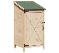 Cabanon de jardin - Abri de jardin avec toit - vidaXL - bois de sapin massif - naturel - 59,5 x 56 x 113,5 cm - rangement intégré 32
