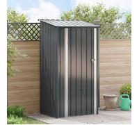 vidaXL Cabanon de jardin 103 x 86 x 200 cm métal – Anthracite – Résistant aux intempéries