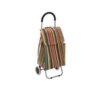 CABAS A ROULETTES RAYURES