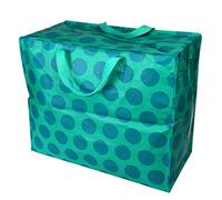 Cabas de rangement à pois bleus