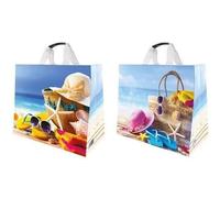 Cabas en polypropylène tissé - SPHERE - Sea Sun - 33 Litres - 43 x 20 x 38 cm