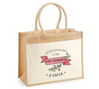 Cabas Jute avec poche les Affaires d'une Aide-Soignante d'Enfer | Cadeau Femme Anniversaire Noël Sac de shopping grande pochette