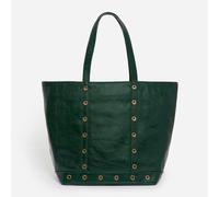 Sacs à main Vanessa Bruno Cabas M Zippe Porte Epaule Zippe En Cuir Froisse Et Œillets pour Sacs T.U Vert