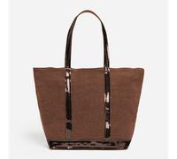 Cabas M Zippé en Lin - Moka - Femme - Vanessa Bruno