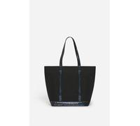 Cabas M Zippé en Toile - Noir Irisé - Femme - Vanessa Bruno