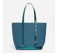 Cabas M Zippé en Toile - Vert Paon - Femme - Vanessa Bruno