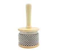 Cabasa Afuche Shaker Instrument de Percussion Main Bois et Métal Hochet Sonore pour Accompagnement Musique (M)
