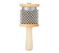 Cabasa en Bois d'Enfants Instrument à Percussion Shaker à Main Jouet Educatif Musical Cadeaux Enfants