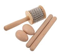 Cabasas Africaines en Bois et Métal pour Étudiants et Enseignants | Rangement Facile et Transport, Tons Nets et Stables, Volume Optimisé, Khaki, Événements Communautaires et Spectacles